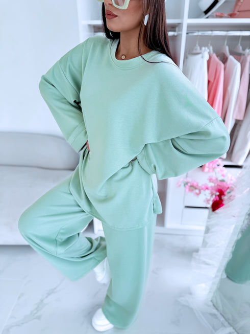 LARGE SIZE set "MANHATTAN" - SOFT GREEN